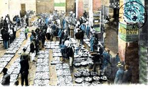 Alger - Vente de poissons aux encheres en 1908